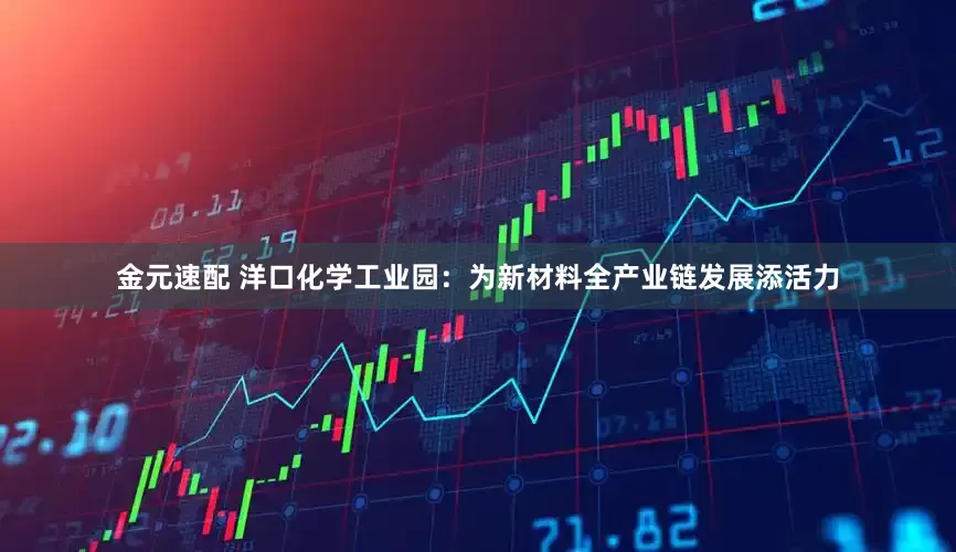 金元速配 洋口化学工业园：为新材料全产业链发展添活力