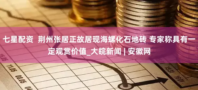 七星配资  荆州张居正故居现海螺化石地砖 专家称具有一定观赏价值_大皖新闻 | 安徽网