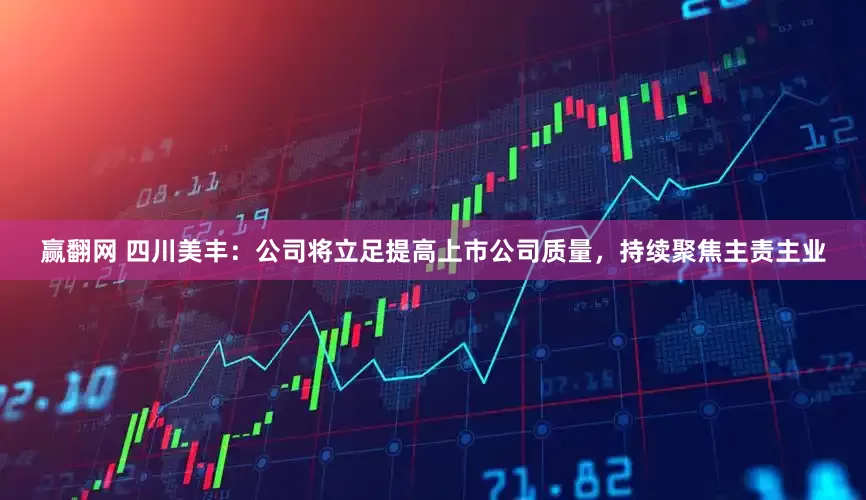 赢翻网 四川美丰：公司将立足提高上市公司质量，持续聚焦主责主业